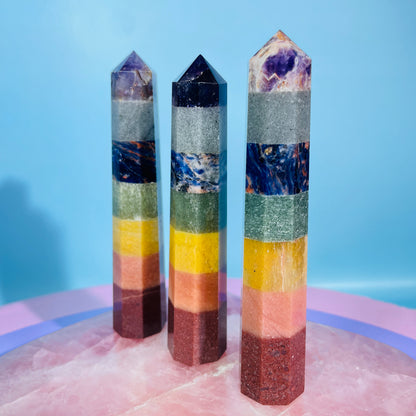 7 Chakra Crystal Tower