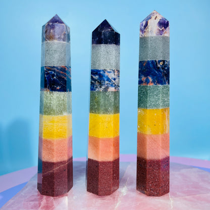 7 Chakra Crystal Tower