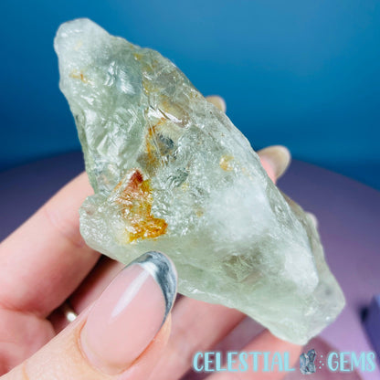 Prasiolite (Green Quartz) Raw Medium Point Specimen