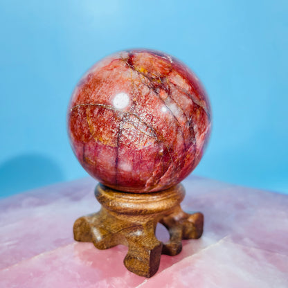 Red Amazonite (Syenite Feldspar) Medium Sphere