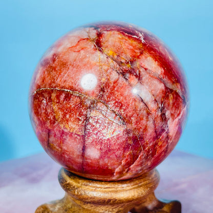 Red Amazonite (Syenite Feldspar) Medium Sphere