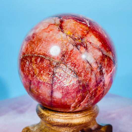 Red Amazonite (Syenite Feldspar) Medium Sphere