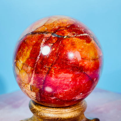 Red Amazonite (Syenite Feldspar) Medium Sphere