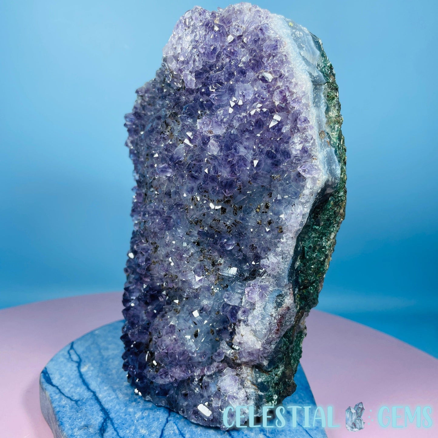 Amethyst + Agate Large Standing Cluster Freeform