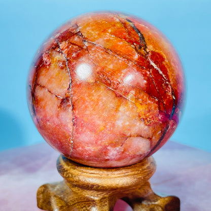 Red Amazonite (Syenite Feldspar) Medium Sphere