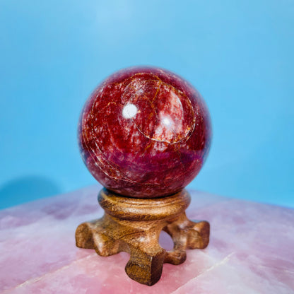 Red Amazonite (Syenite Feldspar) Medium Sphere