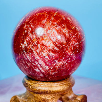 Red Amazonite (Syenite Feldspar) Medium Sphere