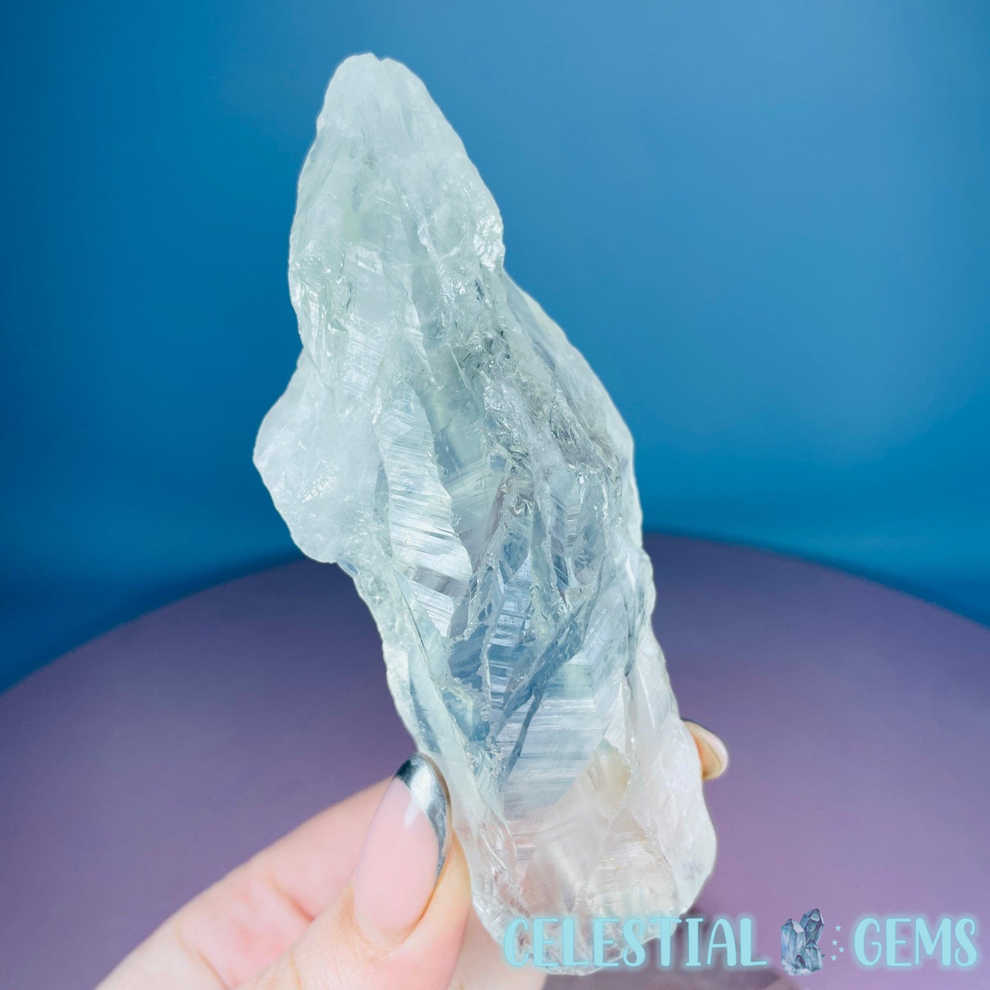 Prasiolite (Green Quartz) Raw Medium Point Specimen