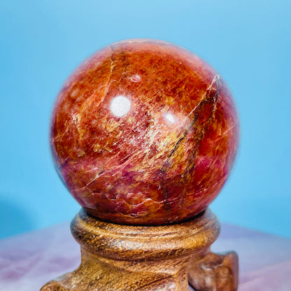 Red Amazonite (Syenite Feldspar) Medium Sphere