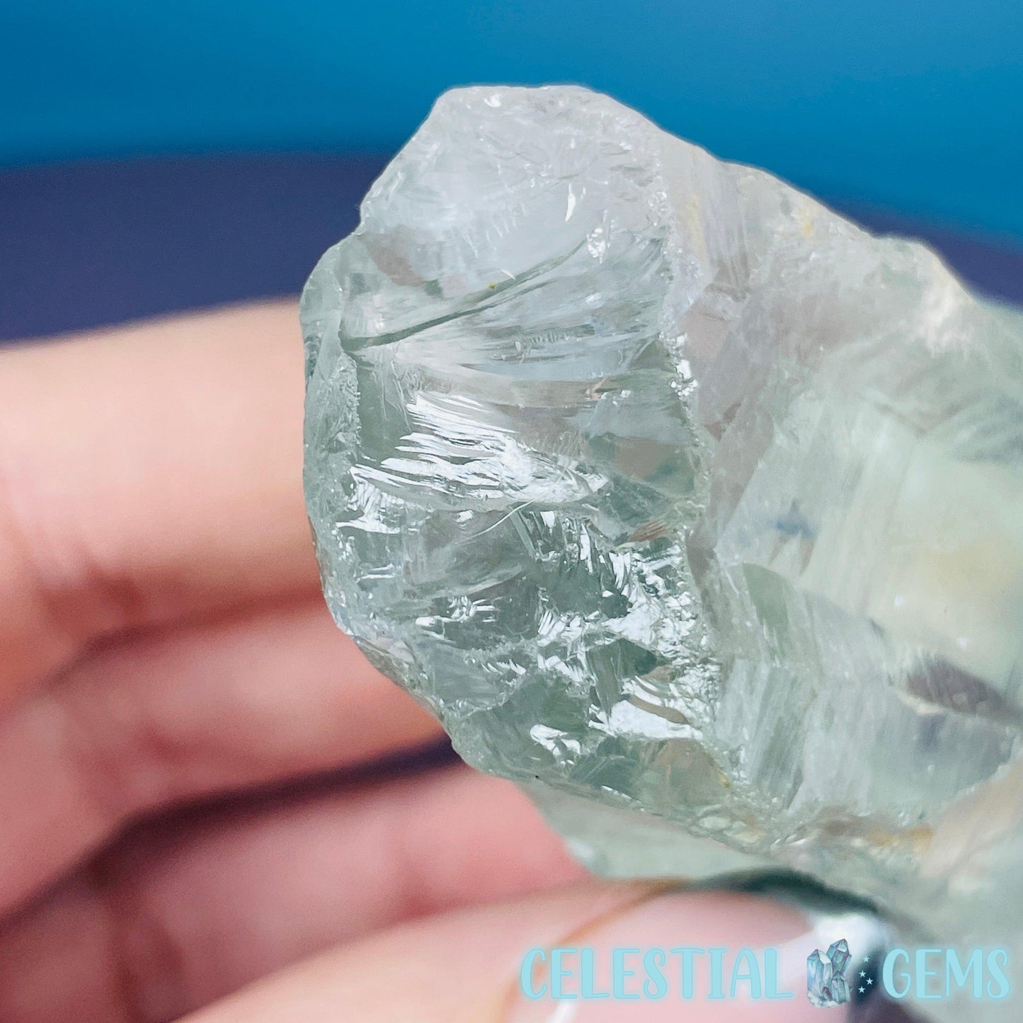 Prasiolite (Green Quartz) Raw Medium Point Specimen