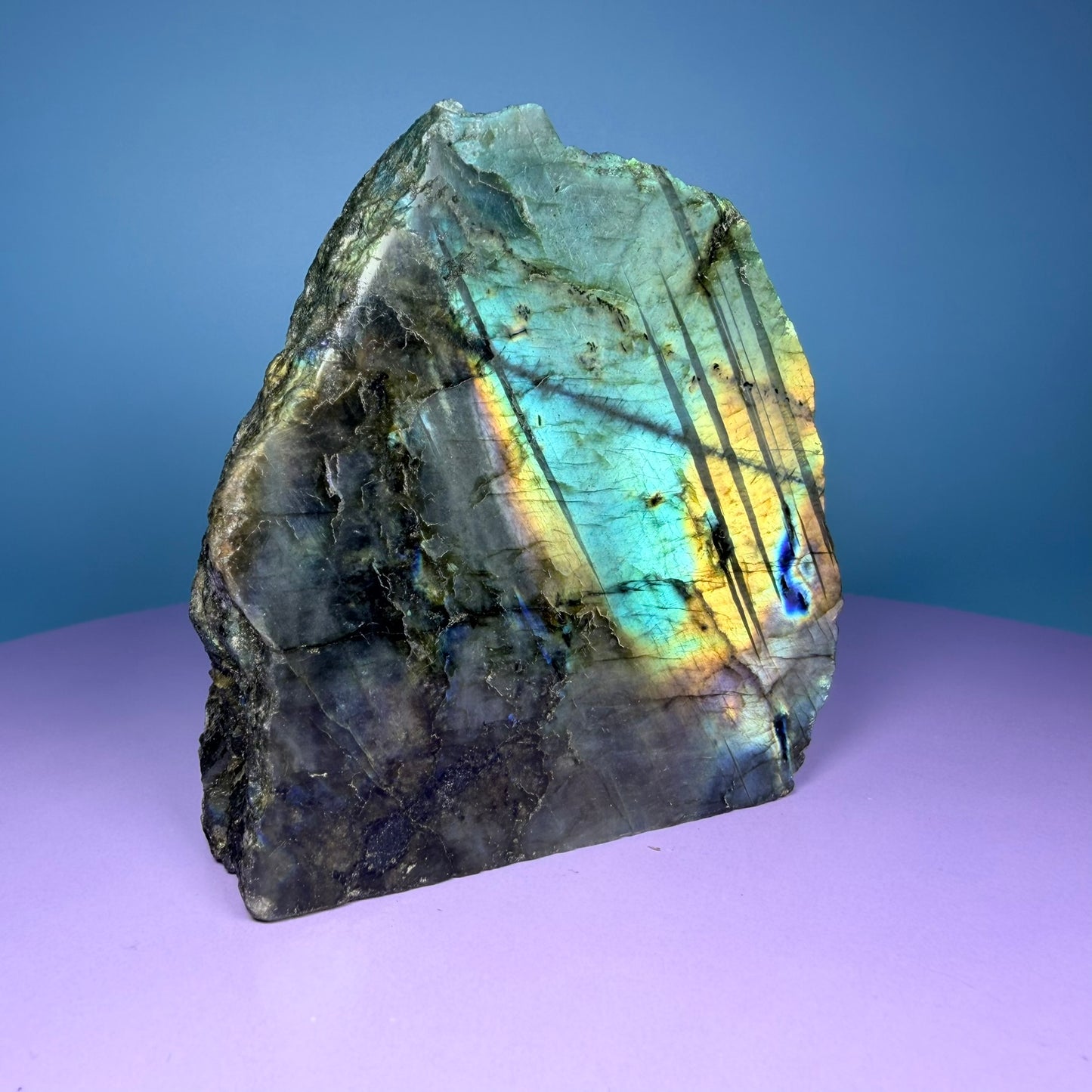 Labradorite Semi-Polished Medium Freeform (Video)