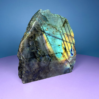 Labradorite Semi-Polished Medium Freeform (Video)