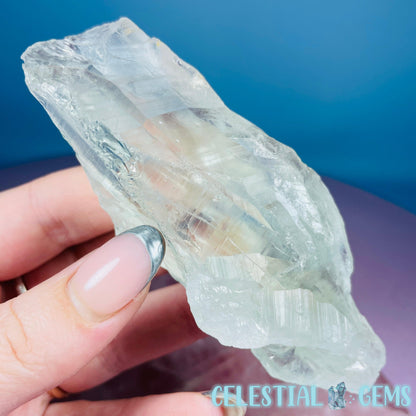 Prasiolite (Green Quartz) Raw Medium Point Specimen