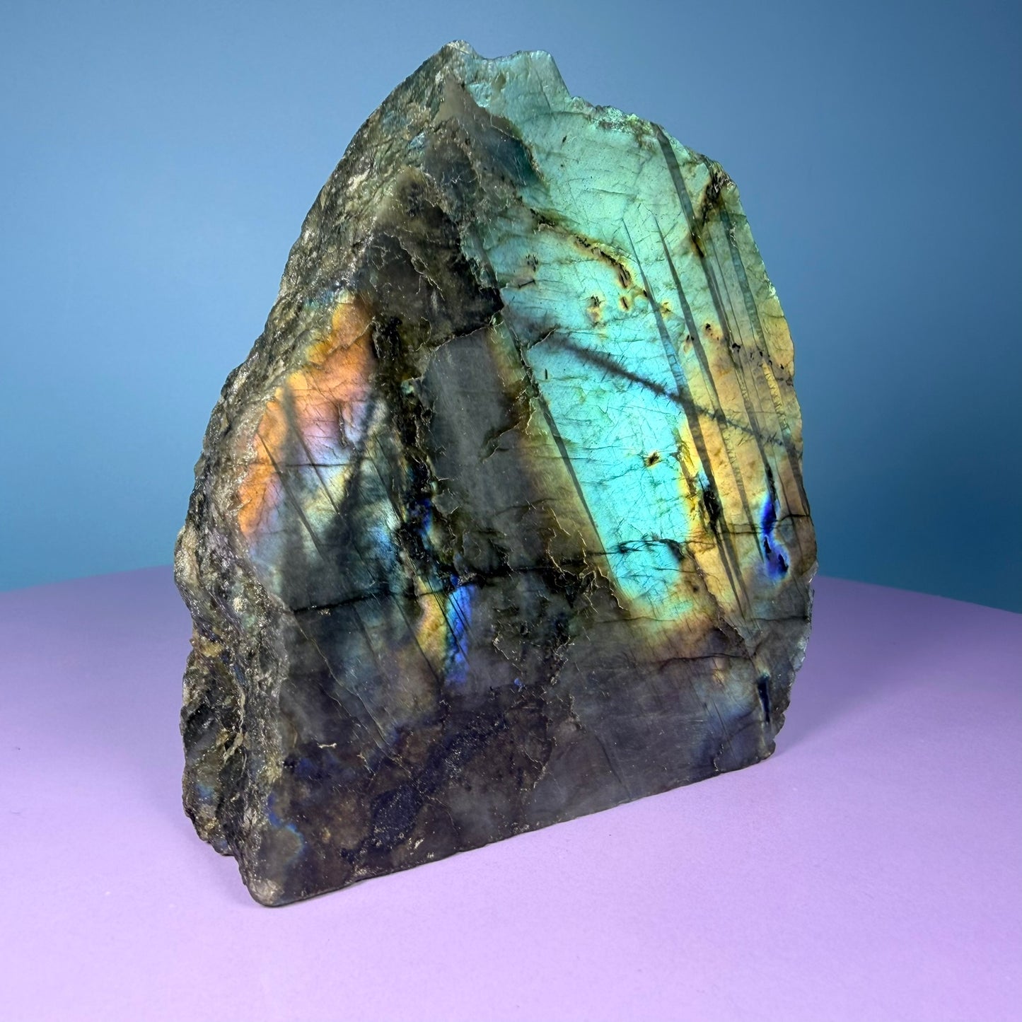 Labradorite Semi-Polished Medium Freeform (Video)