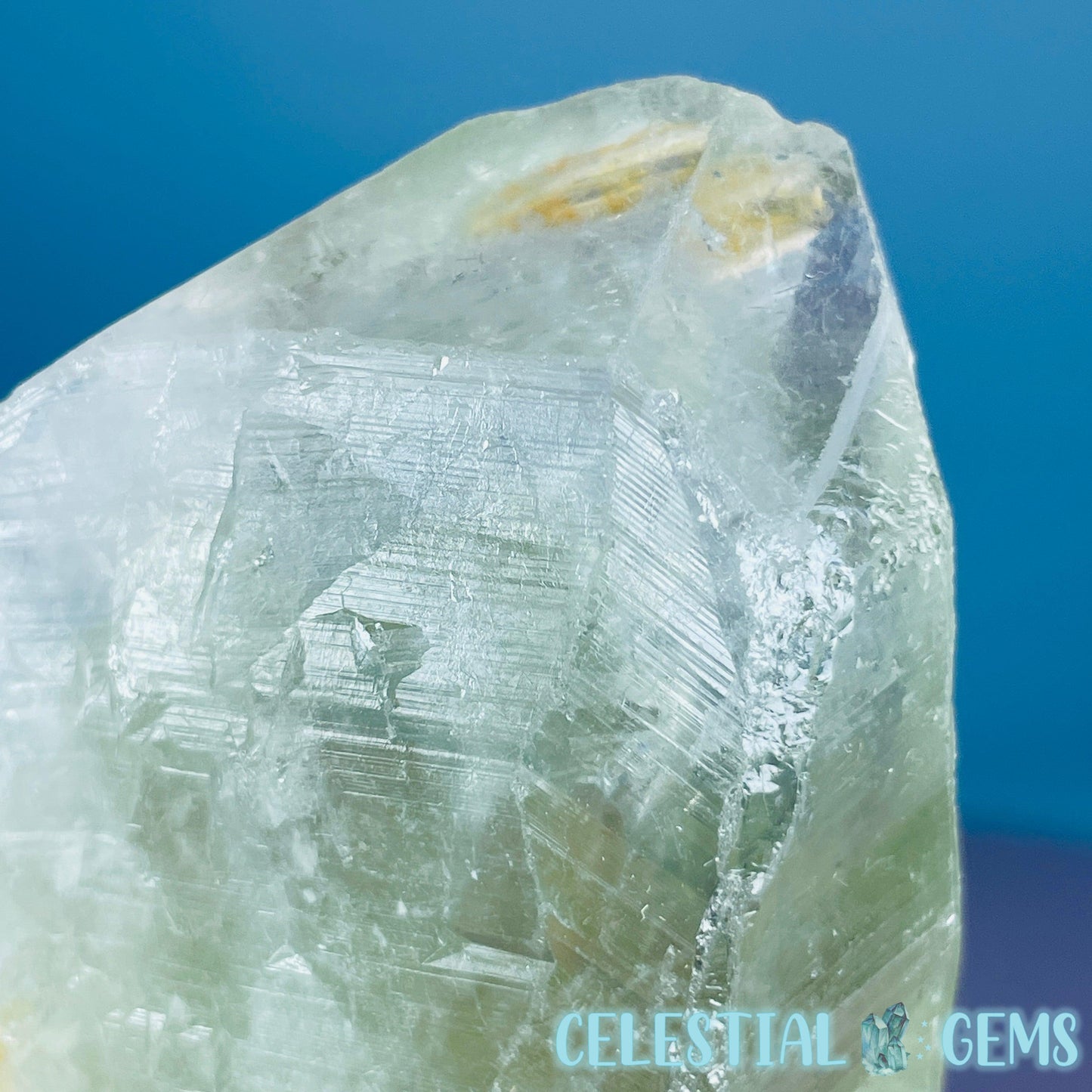 Prasiolite (Green Quartz) Raw Medium Point Specimen
