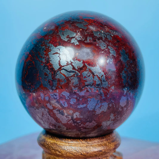 Jasperlite (Red Jasper + Hematite) Medium Sphere