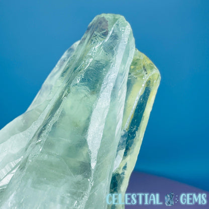 Prasiolite (Green Quartz) Raw Large Point Specimen