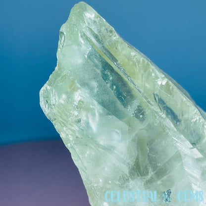 Prasiolite (Green Quartz) Raw Large Point Specimen
