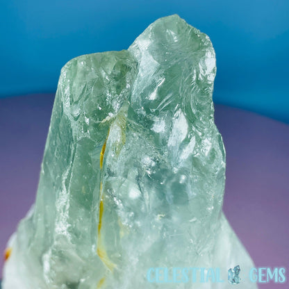 Prasiolite (Green Quartz) Raw Large Point Specimen