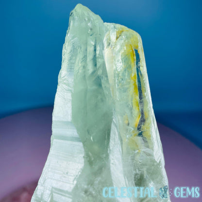 Prasiolite (Green Quartz) Raw Large Point Specimen