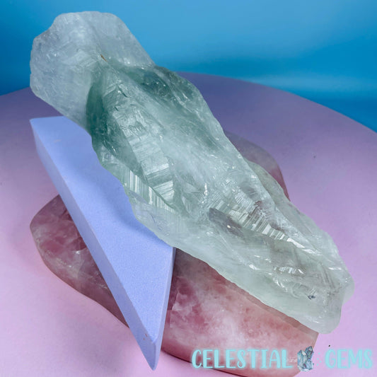 Prasiolite (Green Quartz) Raw XL Point Specimen