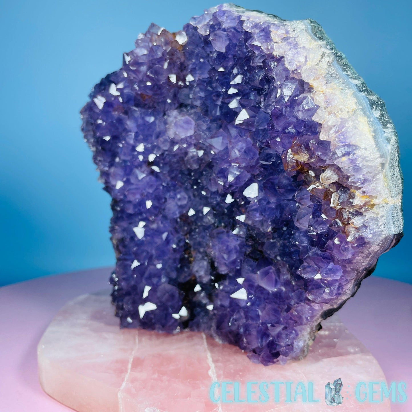 Dark Amethyst Medium Standing Cluster Freeform