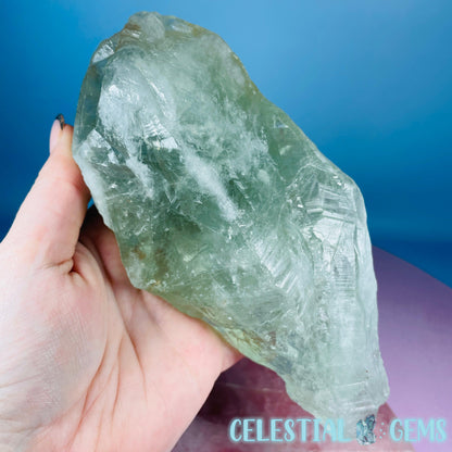 Prasiolite (Green Quartz) Raw XL Point Specimen