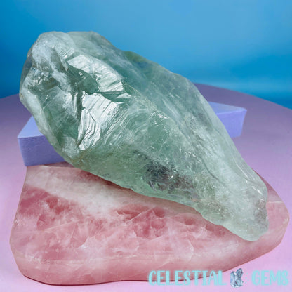 Prasiolite (Green Quartz) Raw XL Point Specimen