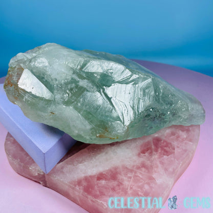 Prasiolite (Green Quartz) Raw XL Point Specimen