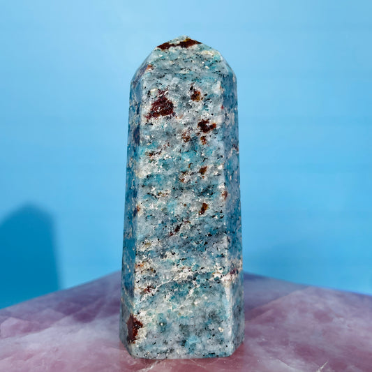 Amazonite + Garnet Medium Tower