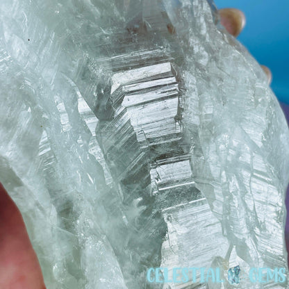 Prasiolite (Green Quartz) Raw XL Point Specimen