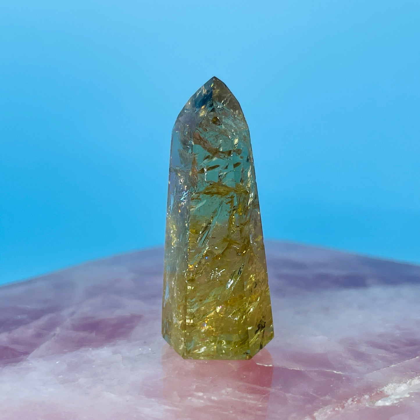 High Grade Natural Citrine Mini Tower
