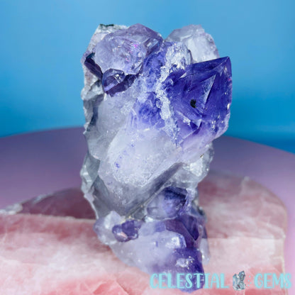 Amethyst + Hollandite Medium Standing Cluster Freeform