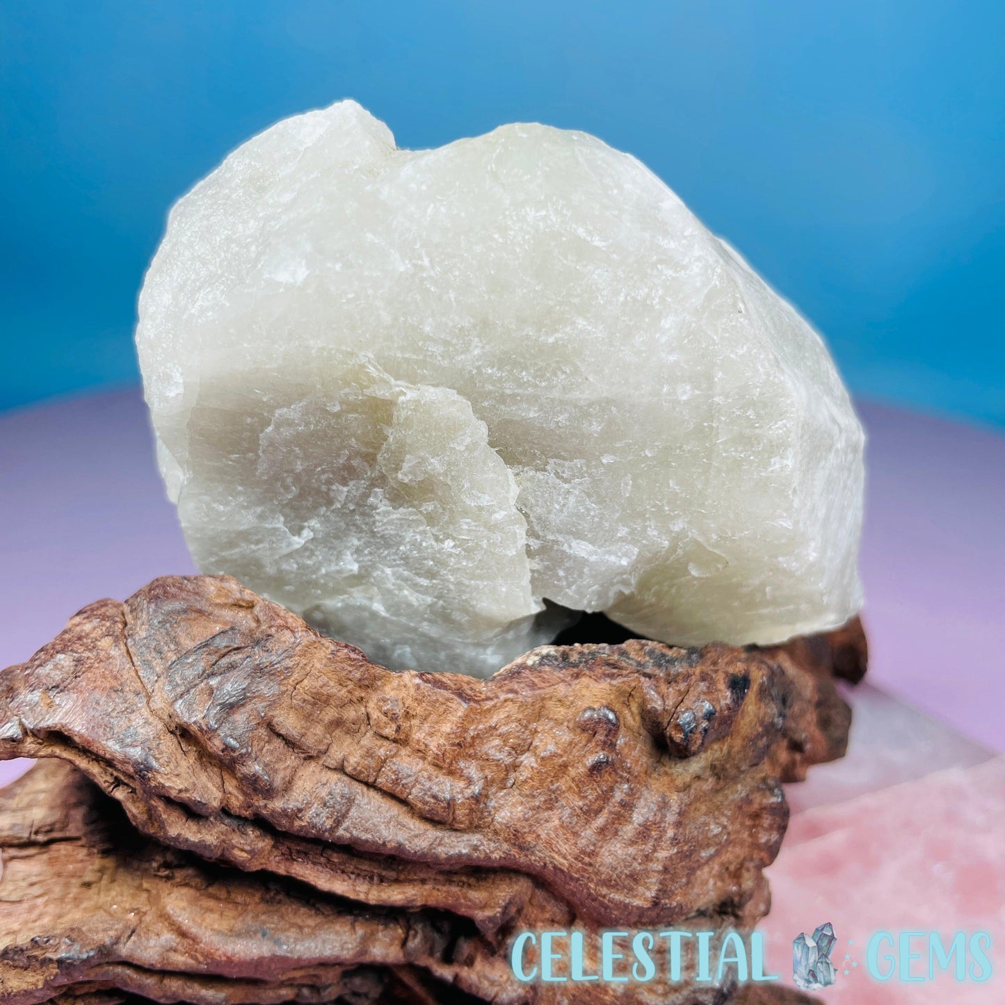 Watermelon (Green + Pink) Tourmaline in Smoky Quartz with Albite Raw Medium Chunk Specimen