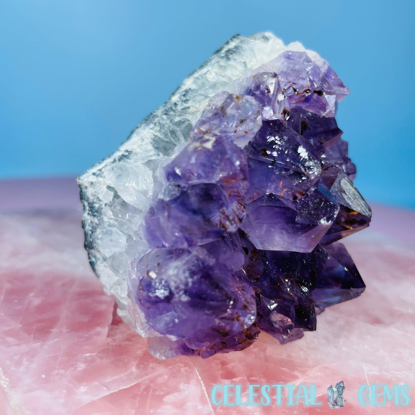 Dark Amethyst Small Standing Cluster Freeform