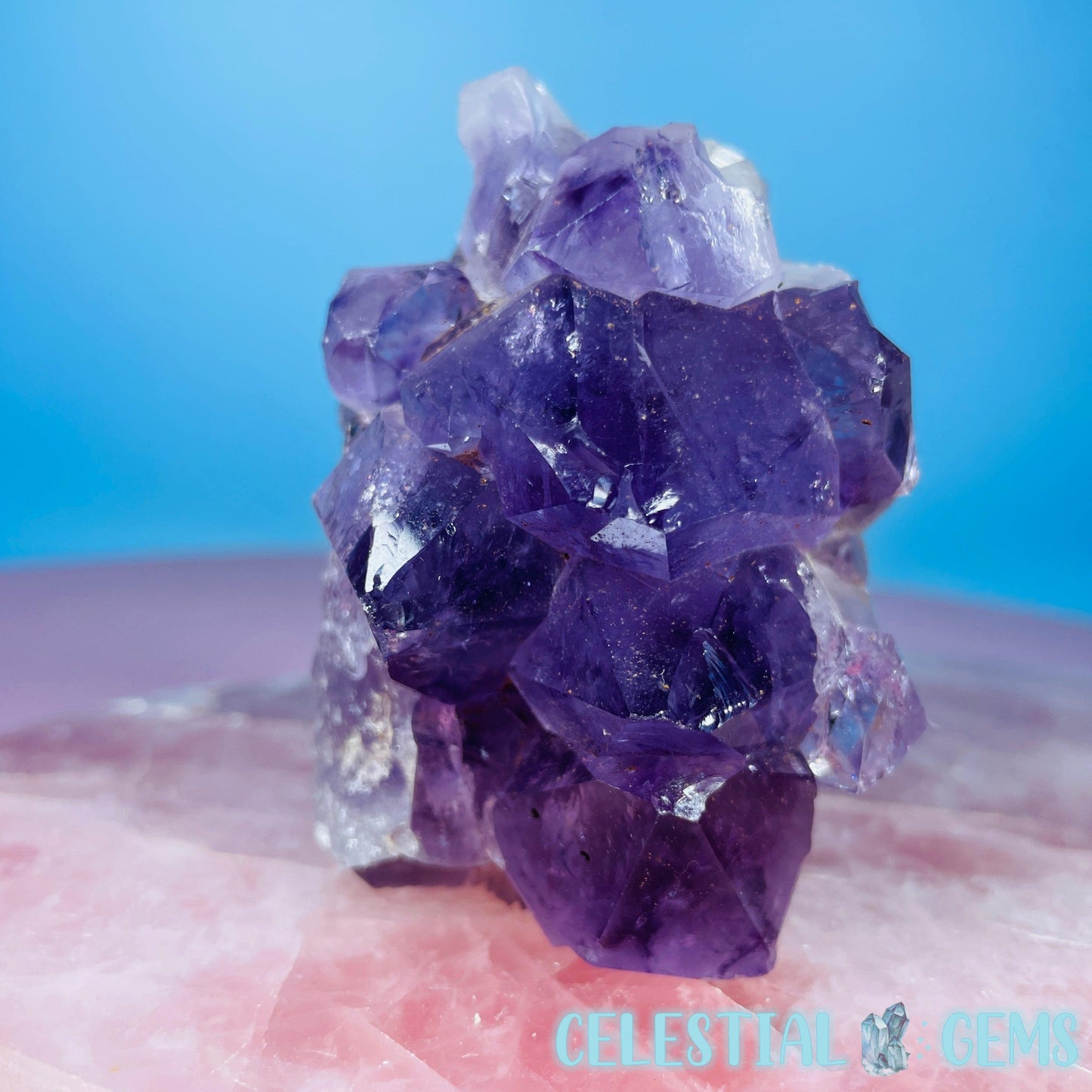 Dark Amethyst Small Standing Cluster Freeform