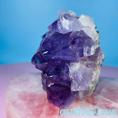 Dark Amethyst Small Standing Cluster Freeform