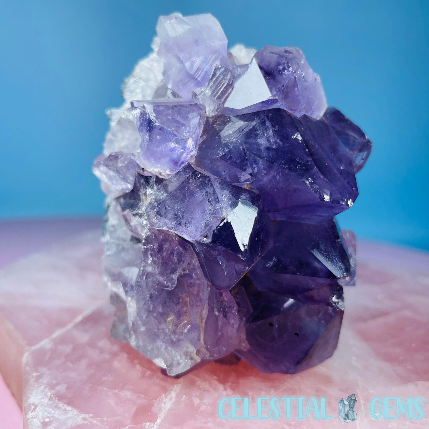 Dark Amethyst Small Standing Cluster Freeform