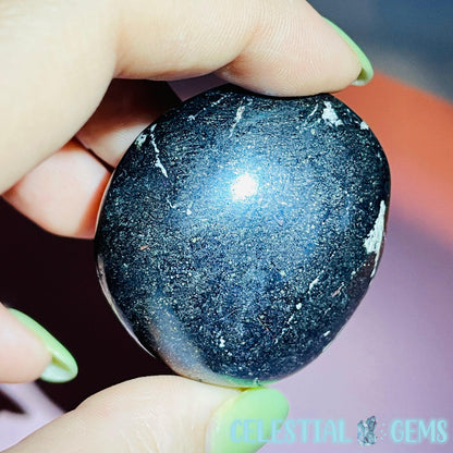 Rare Covellite Metallic Palmstone with Pink Fire Flash! (Video)