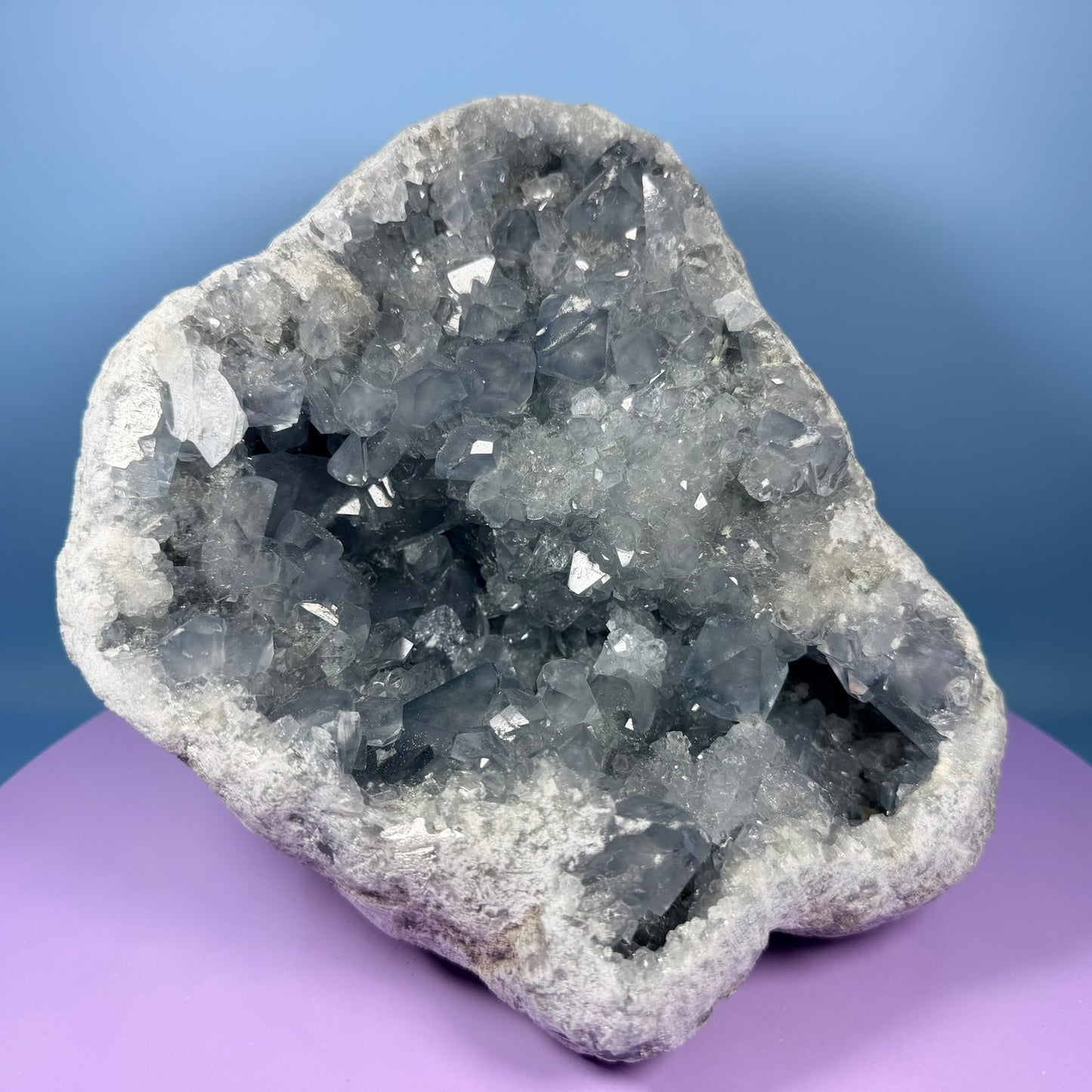 Celestite XL Extra Large Cluster Geode