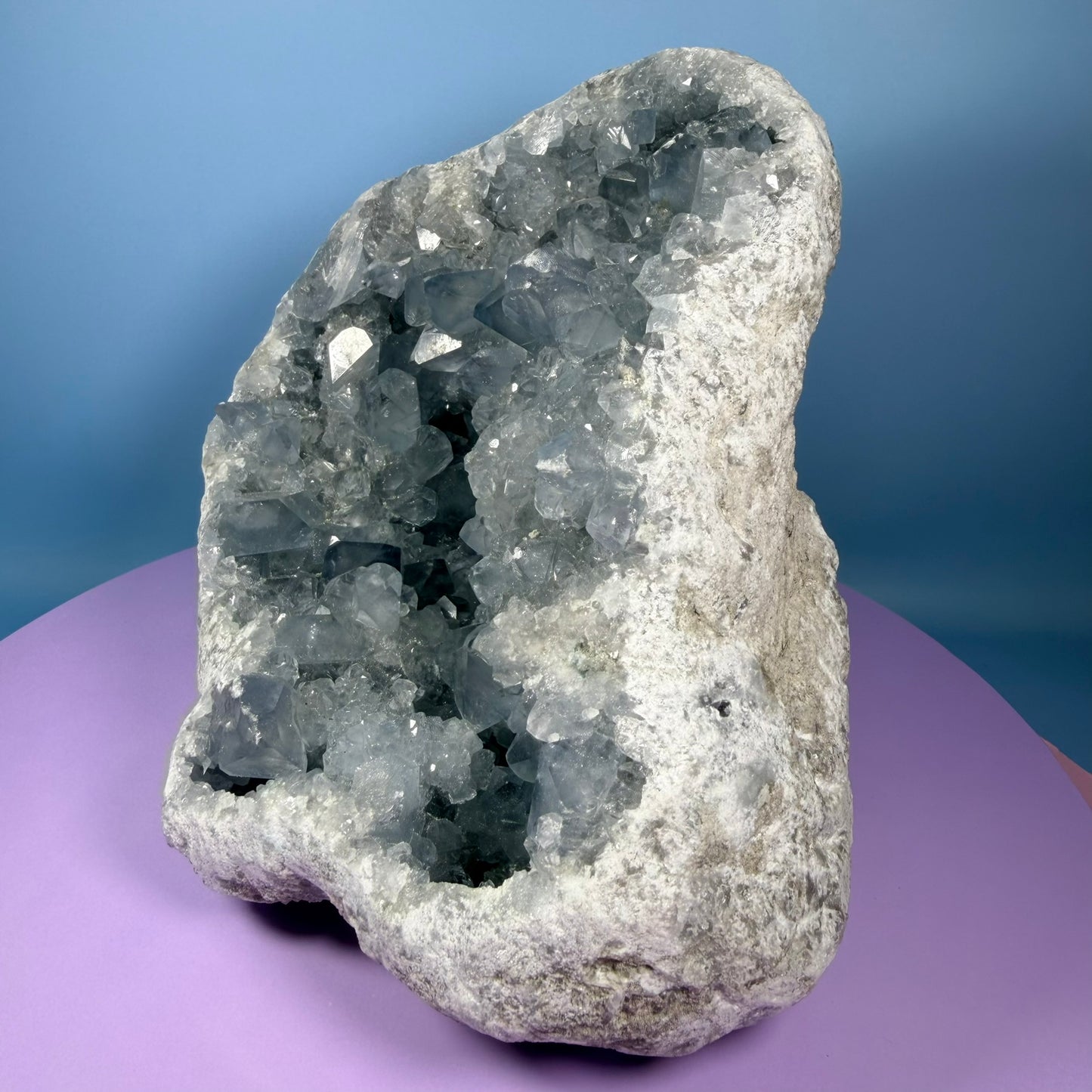 Celestite XL Extra Large Cluster Geode