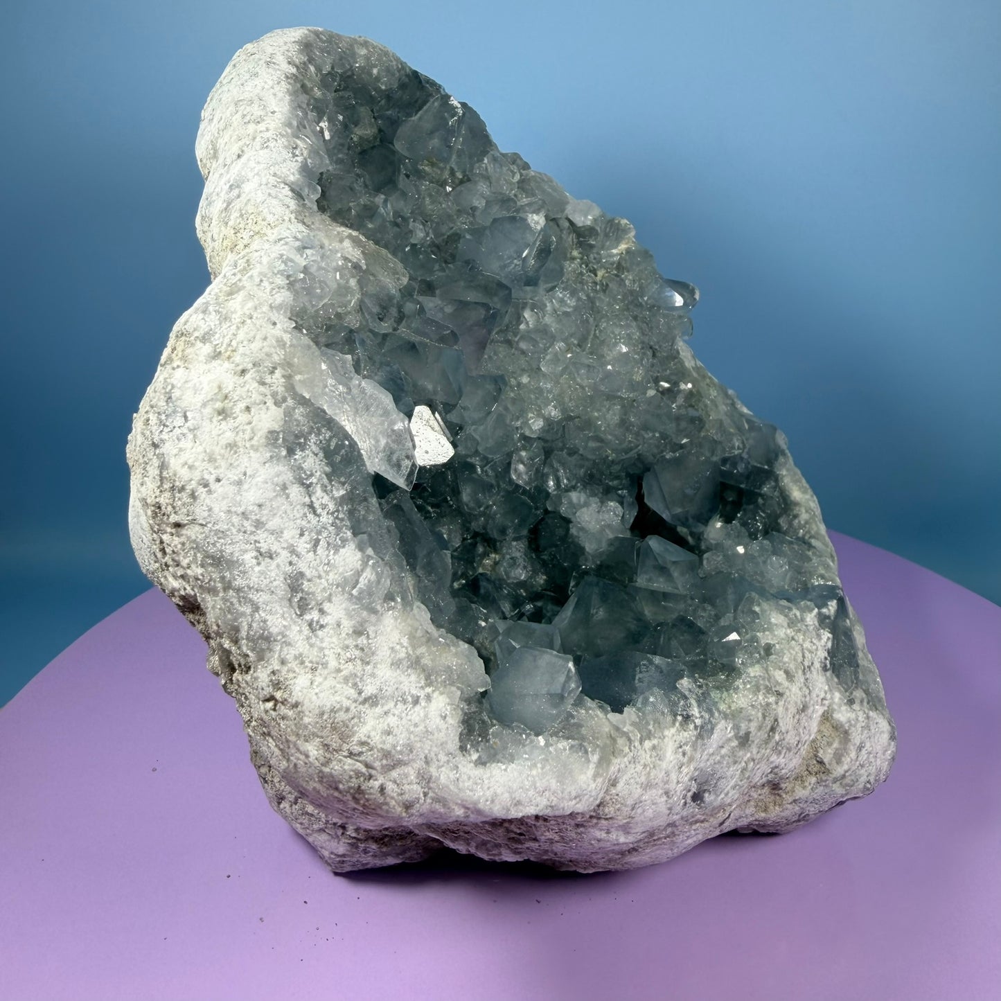 Celestite XL Extra Large Cluster Geode