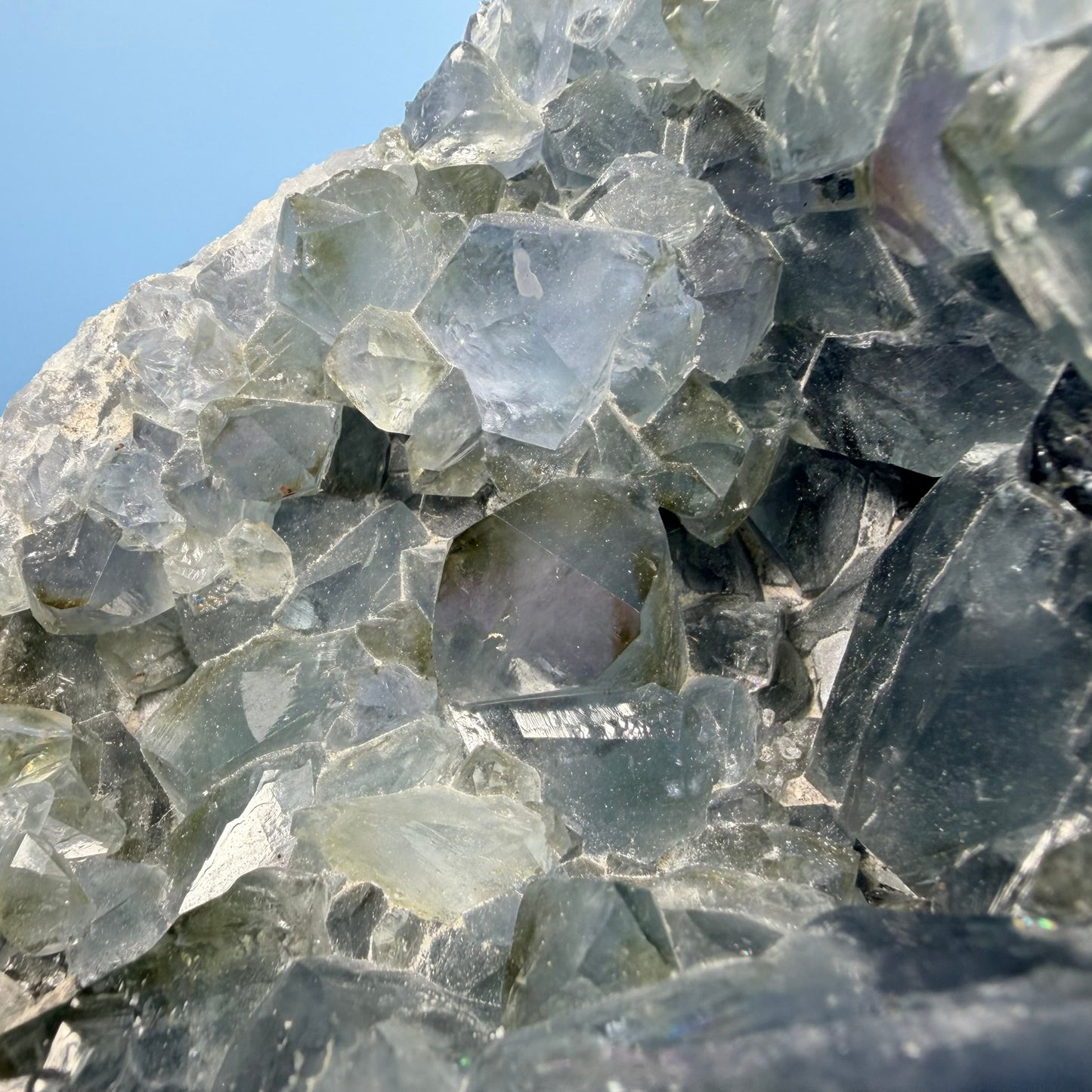 Celestite Large Cluster Geode
