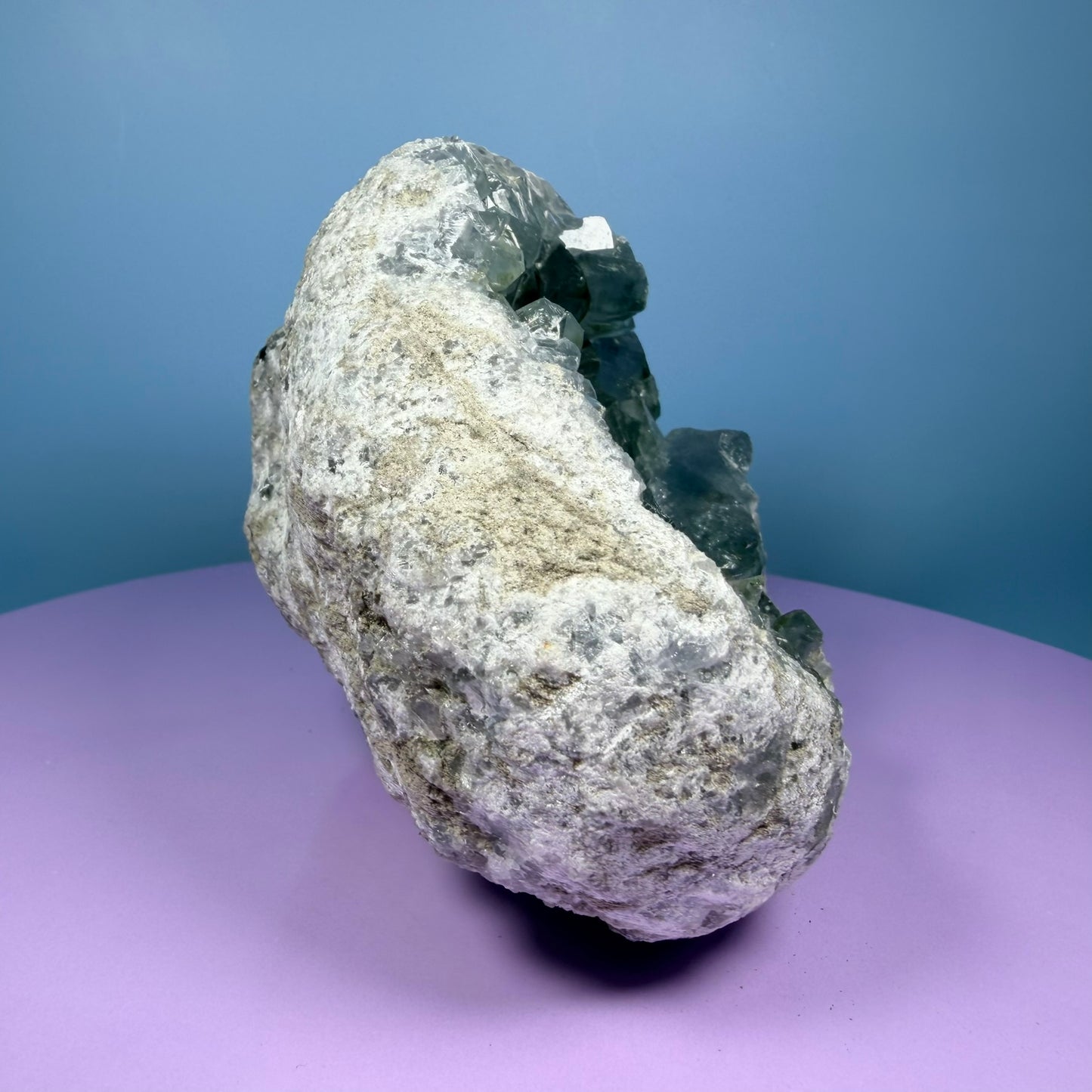 Celestite Large Cluster Geode