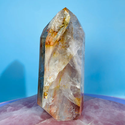 Amphibole Quartz Chunky Medium Tower