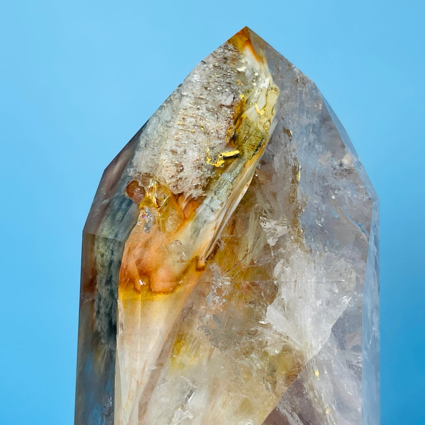 Amphibole Quartz Chunky Medium Tower