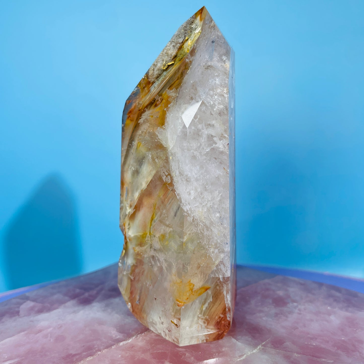 Amphibole Quartz Chunky Medium Tower