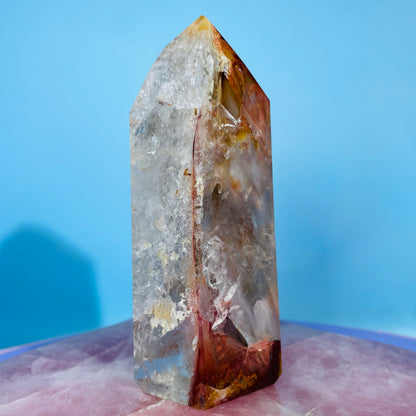Amphibole Quartz Chunky Medium Tower