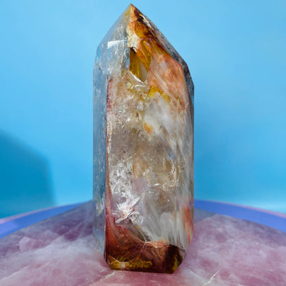 Amphibole Quartz Chunky Medium Tower