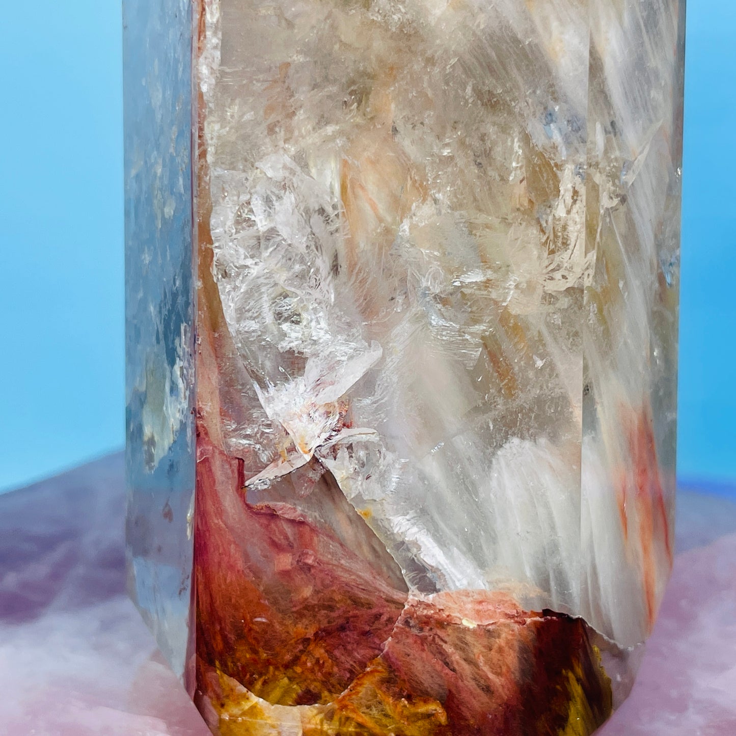 Amphibole Quartz Chunky Medium Tower